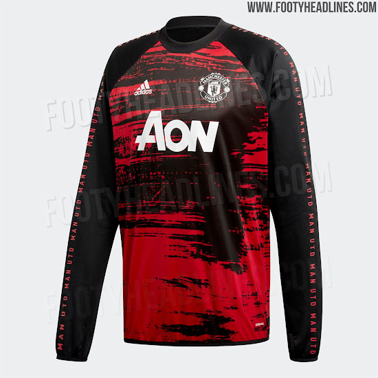 man utd pre match jersey