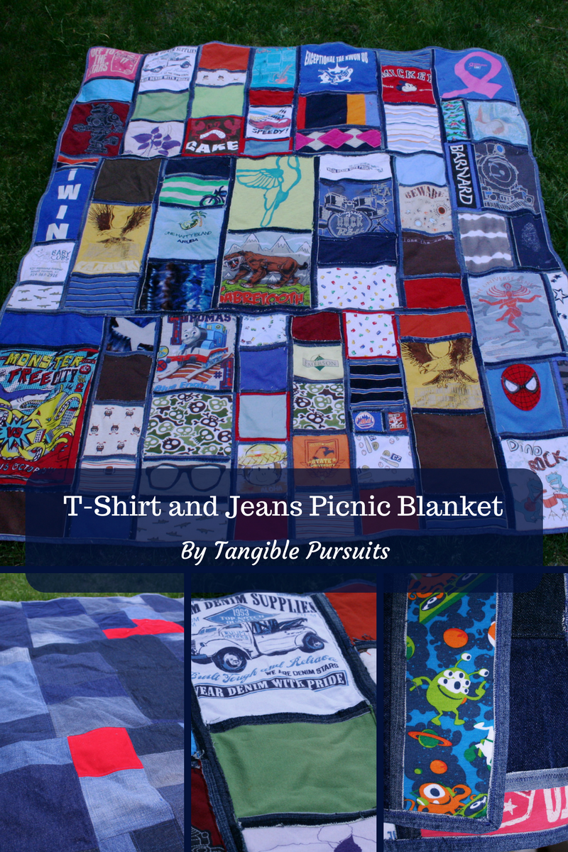 Tangible Pursuits Tshirt and Jeans Picnic Blanket