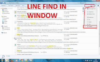 LINE FIND IN FILE WITH WINDOW CONTENT TOOL