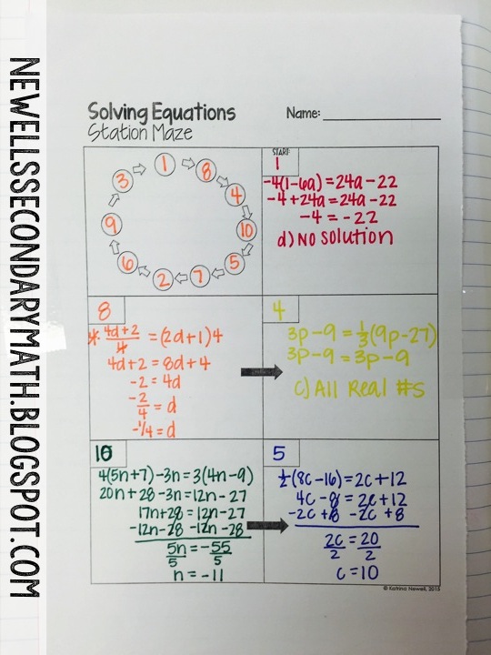 Parallelograms maze activity answer key page 2 katrina newell
