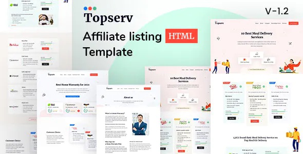 Best Affiliate listing HTML Template