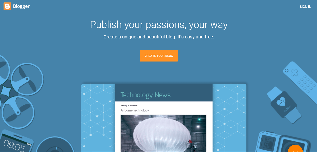How to create your first Blog for free