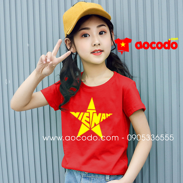 Áo phông cờ đỏ sao vàng đồng phục Quảng Ninh