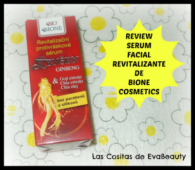 Review Serum Revitalizante con Ginseng, Chia y Goji de Bione Cosmetics (Cosmetica Natural)
