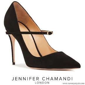 Meghan Markle wore Jennifer Chamandi Lorenzo suede pumps