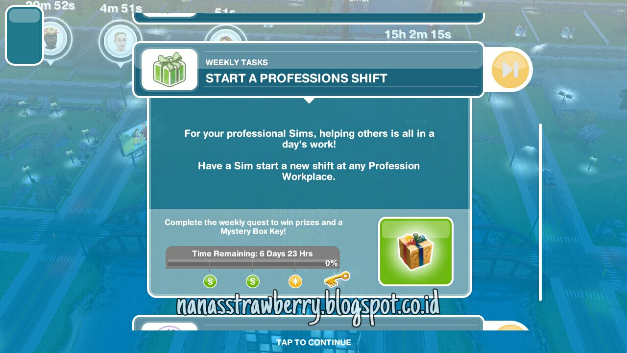 Nanasstrawberry Start A Professions Shift Weekly Task The Sims