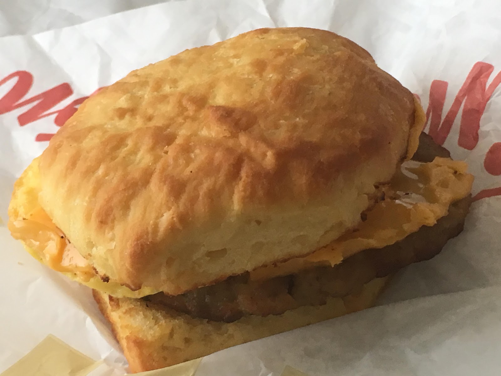 Adorable Fluff Tim Hortons Sausage Breakfast Sandwich Review.