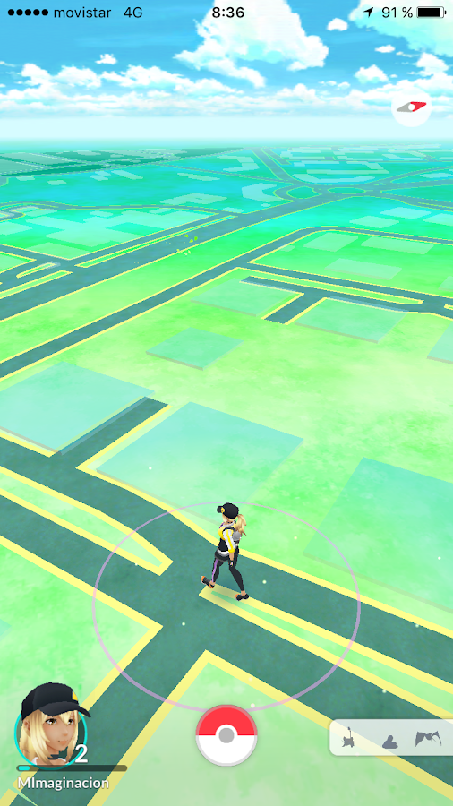 PokemonGO Cómo me veo en el mapa