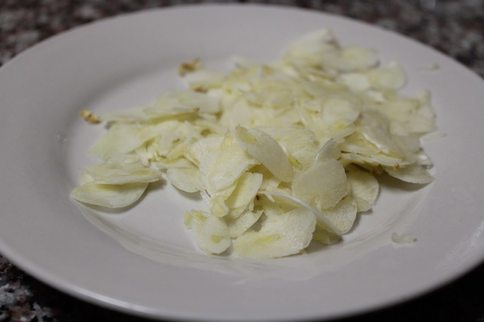 A New Years eve surprise (Deep Fried Brussels sprouts with garlic chips