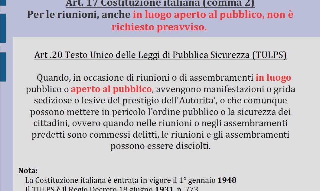 Bruno Aprile e la Democrazia Diretta La Costituzione ed il Testo Unico delle Leggi di Pubblica