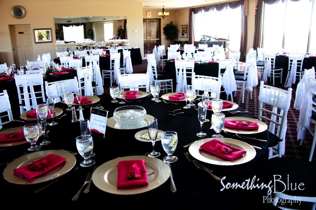 Black White And Pink Wedding Table Settings Castrophotos I Am A Woman In Love Wedding Theme Challenge Black Red