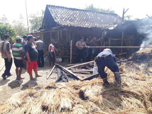 Bangunan Kandang Warga Miri Ludes Dilalap Api Bangunan Kandang Warga Miri Ludes Dilalap Api