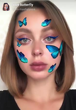 Blue butterfly Filter Instagram | How to get Blue Butterfly Filter on