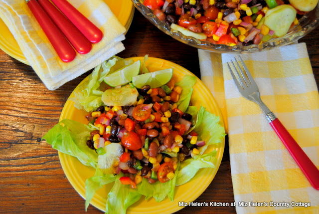 Southwest Salad with Spicy Dressing at Miz Helen's Country Cottage