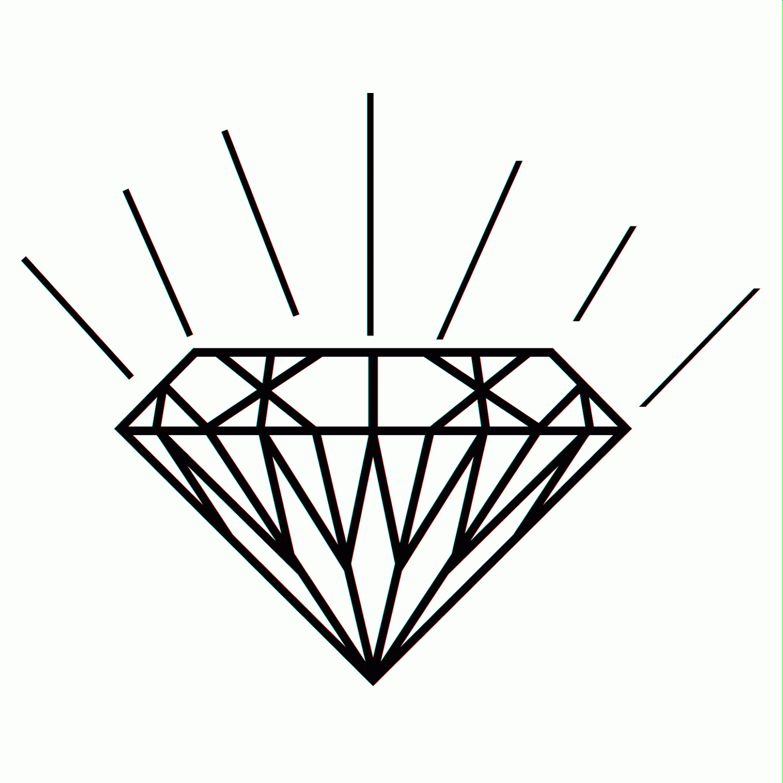 Como desenhar Diamante muito fácil- passo a passo 