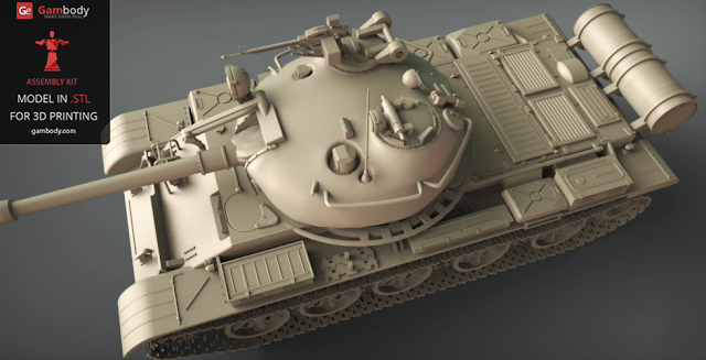 Assembly T-62 tank World of Tanks 3D model