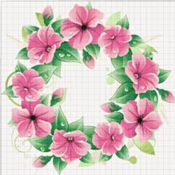 Wow 10 Kumpulan Gambar Kristik  Bunga Gambar  Bunga Indah