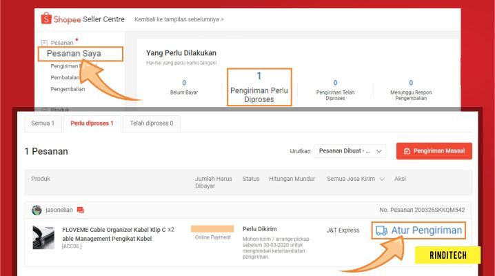 Panduan Cara Kirim Pesanan Shopee Via Sicepat Rindi Tech