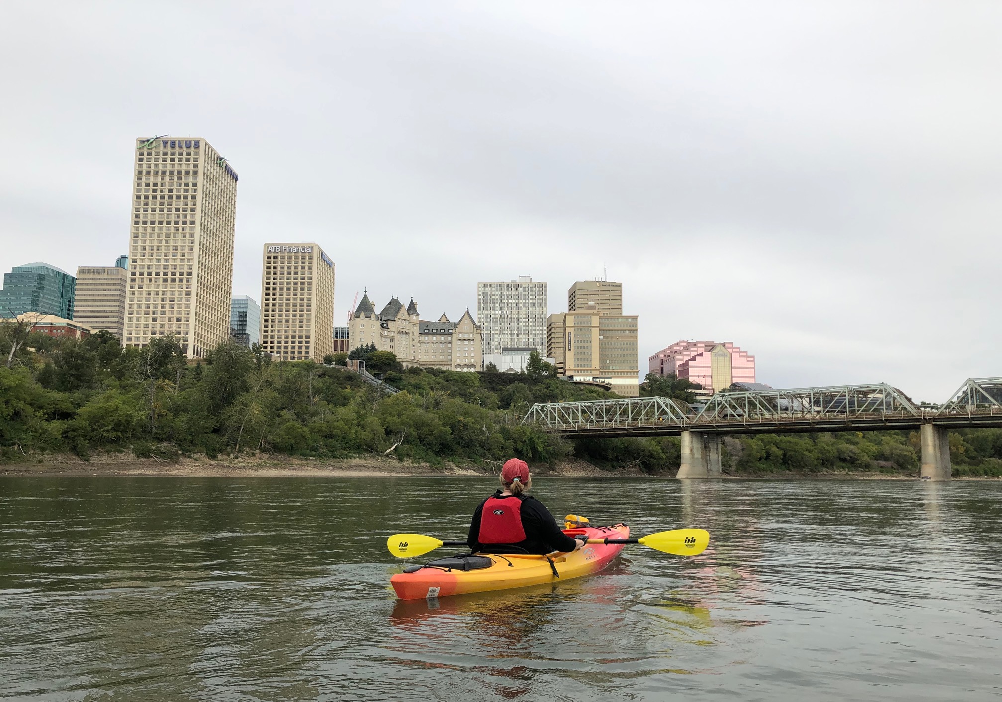 Canoeing Around Edmonton, Alberta, Canada North Saskatchewan Whitemud