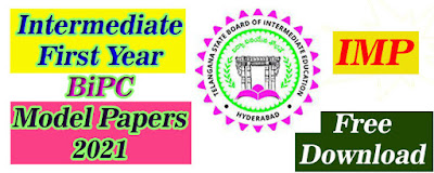 Intermediate first year bipc model papers picture