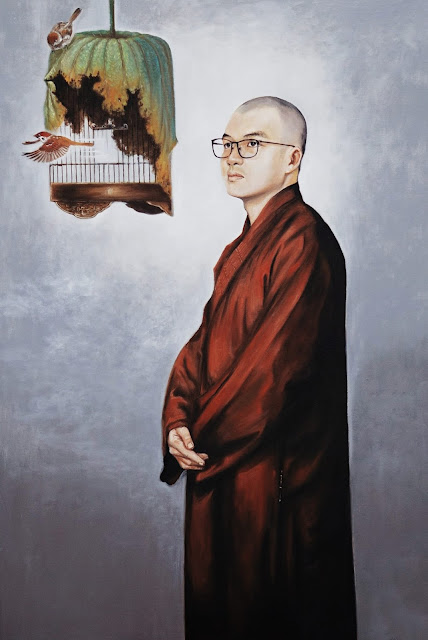tranh chân dung tu sĩ