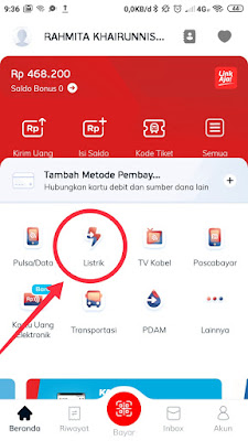 cara isi token listrik linkaja