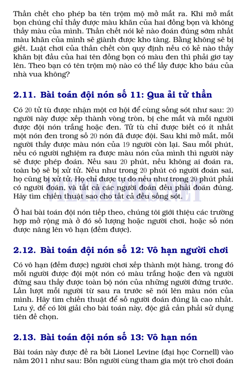 bài toán số 13 vô hạn nón