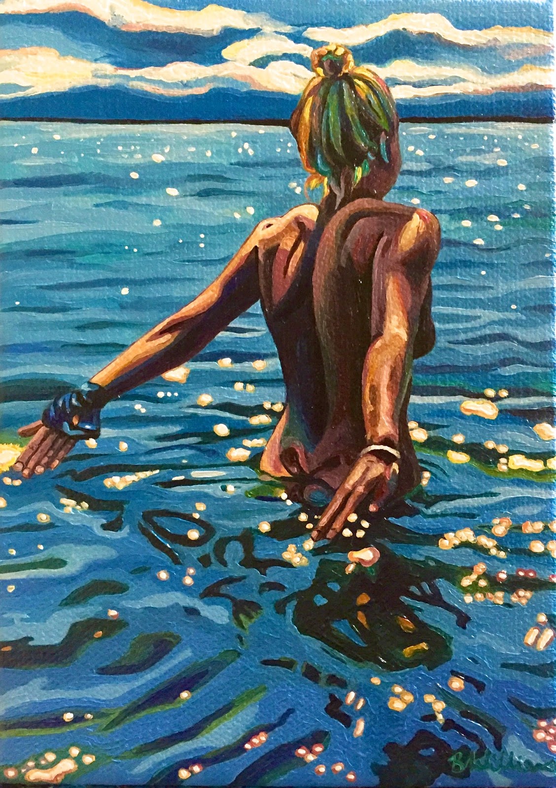 Brianne Williams Paintings Women In Water Series Sold