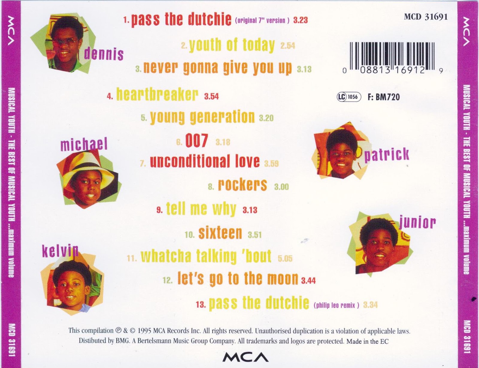 Revisando Música Musical Youth 1995 The Best Of Musical Youth....Maximum Volume