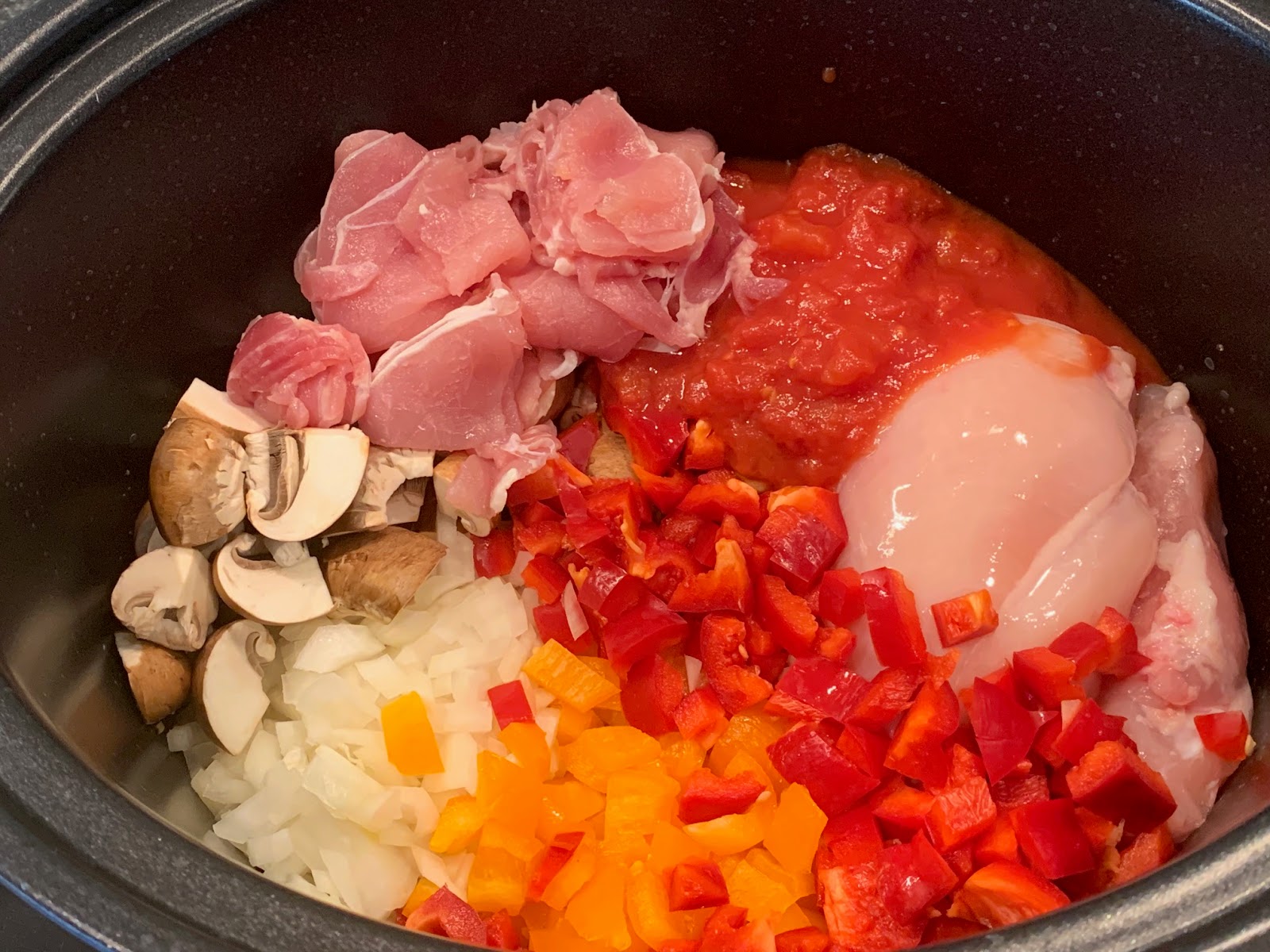 Slow Cooker Chicken Cacciatore with Bacon
