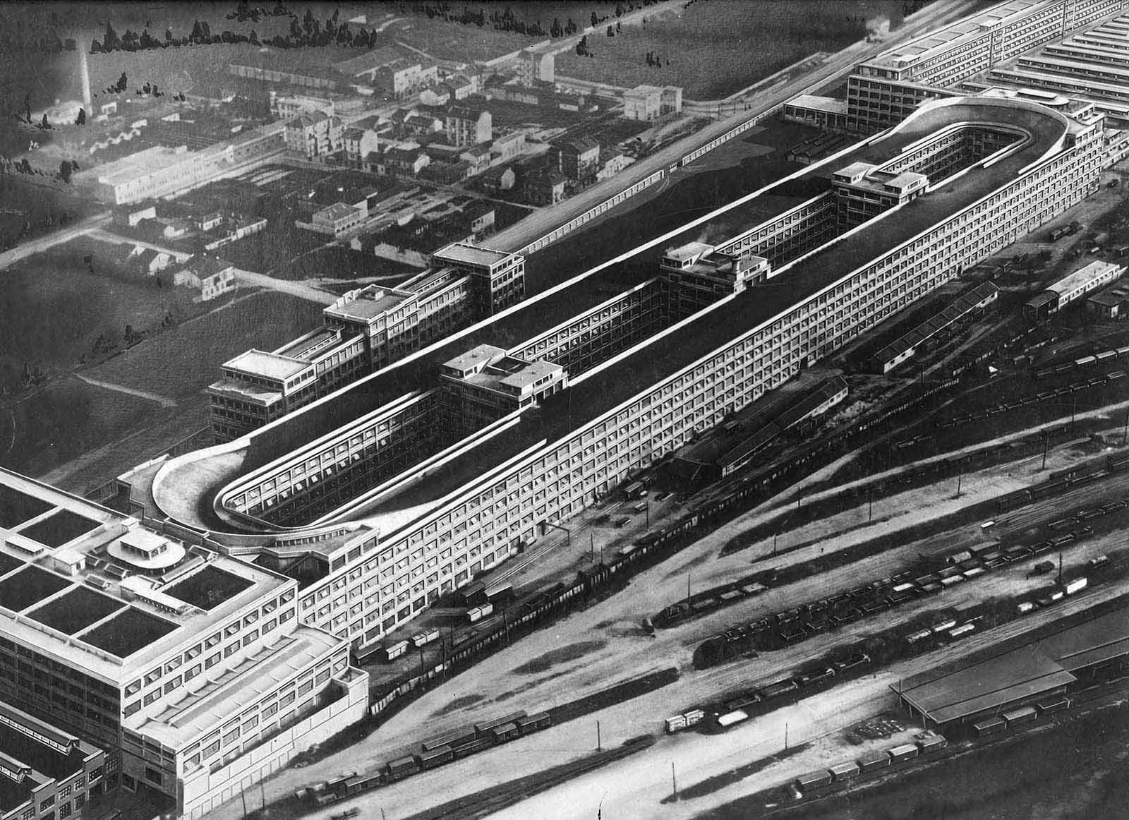 racetrack rooftop factory italy