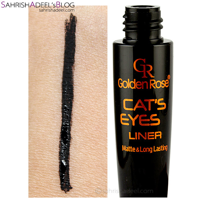 Cat's Eyes Liner by Golden Rose Cosmetics Review & Swatch Sahrish
