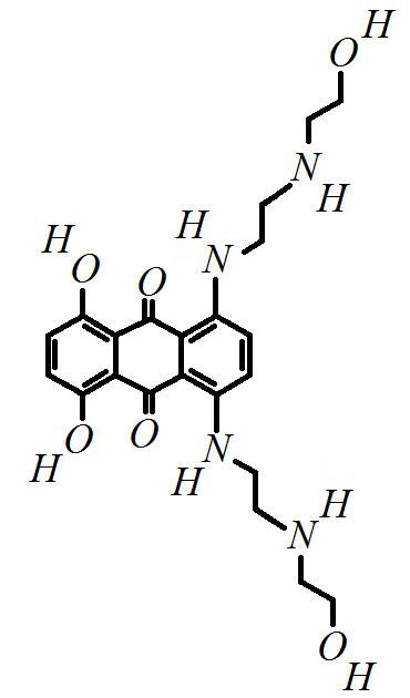 estrutura quimica mitoxantrona formula esclerose multipla