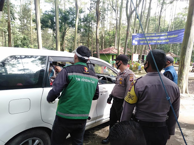 Polsek Kertasari Polresta Bandung Melakukan Patroli Gabungan Cegah