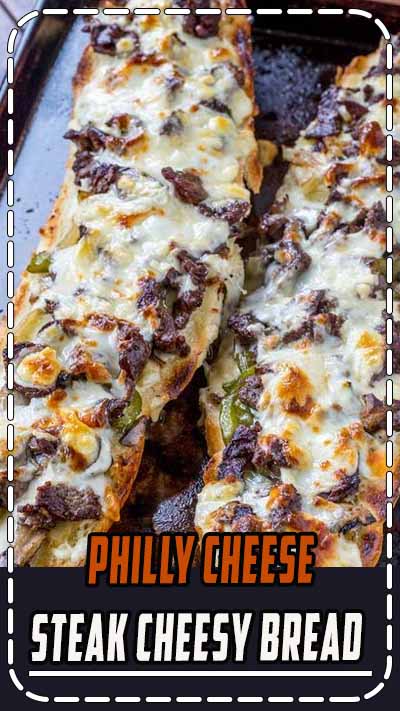 Philly Cheese Steak Cheesy Bread