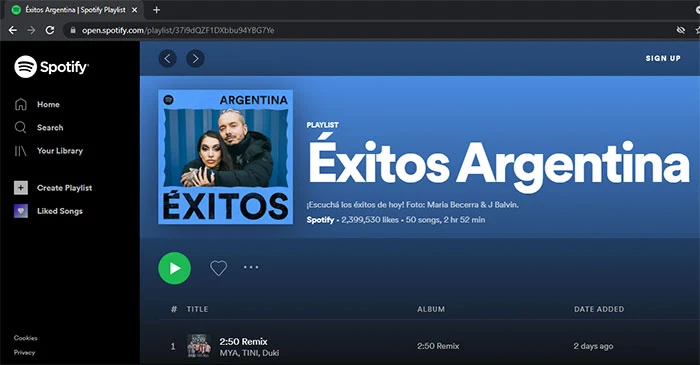open spotify web player open spotify web player