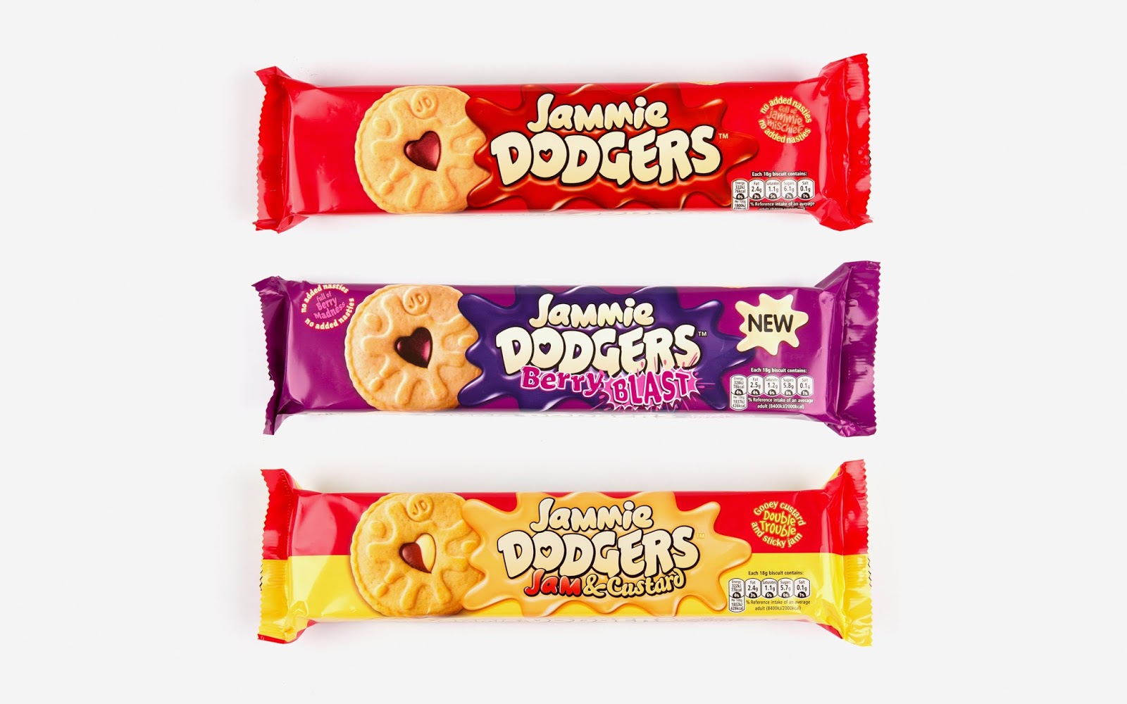 Jammie Dodgers Rebrand on Packaging of the World Creative Package