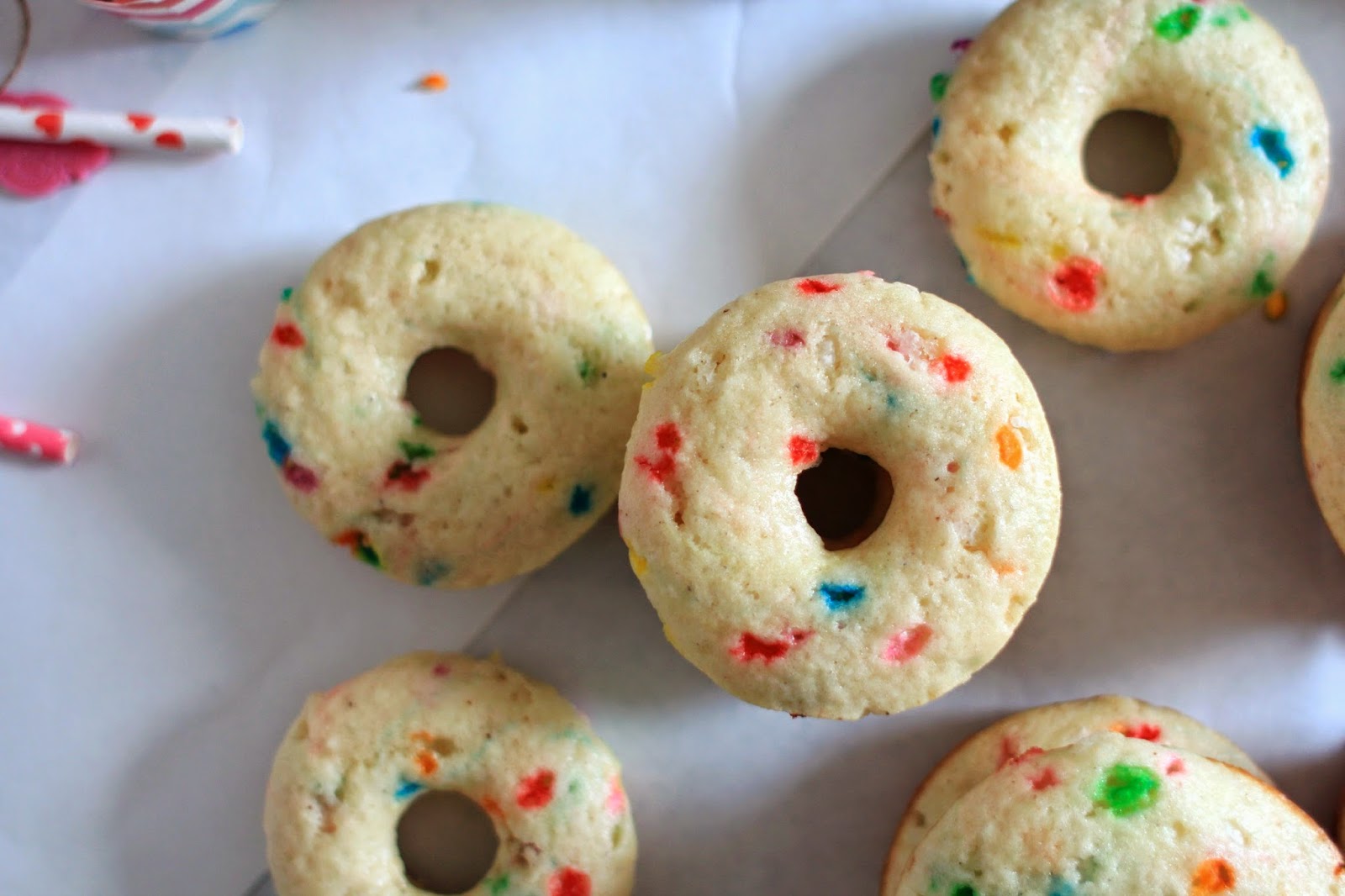 Feeding My Addiction: Baked Birthday Cake Donuts