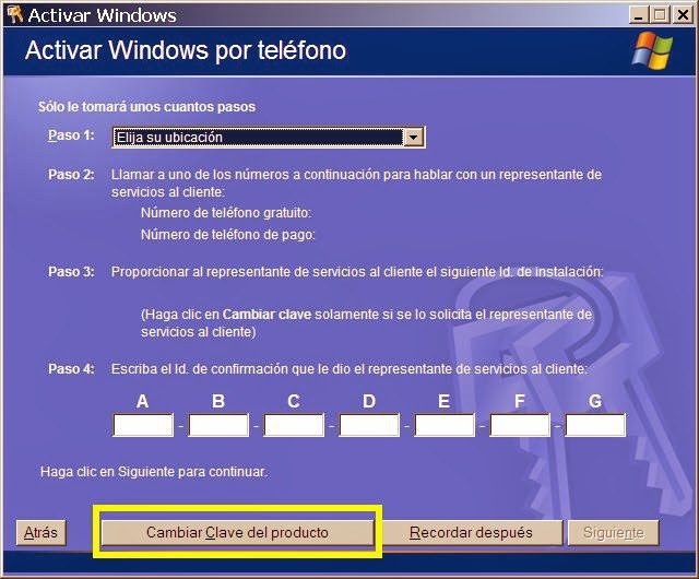 Pequeñas Ayudas y Tutoriales: Cómo cambiar el Serial de Windows XP ...