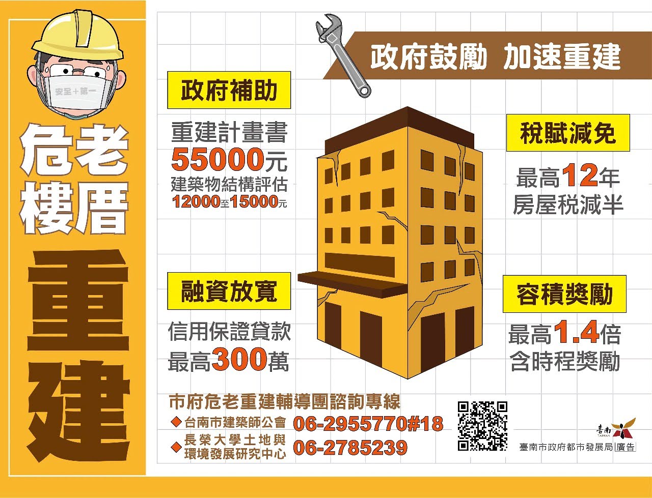 台南危樓老厝重建補助計畫|解決危老重建相關問題