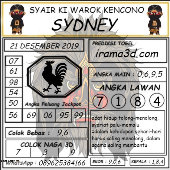 Syair Togel Sydney 21 Desember 2019 Tokosyair Com Syair Togel Sydney 21 Desember 2019 Tokosyair Com