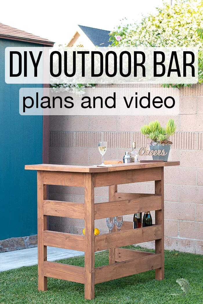 DIY outdoor bar build