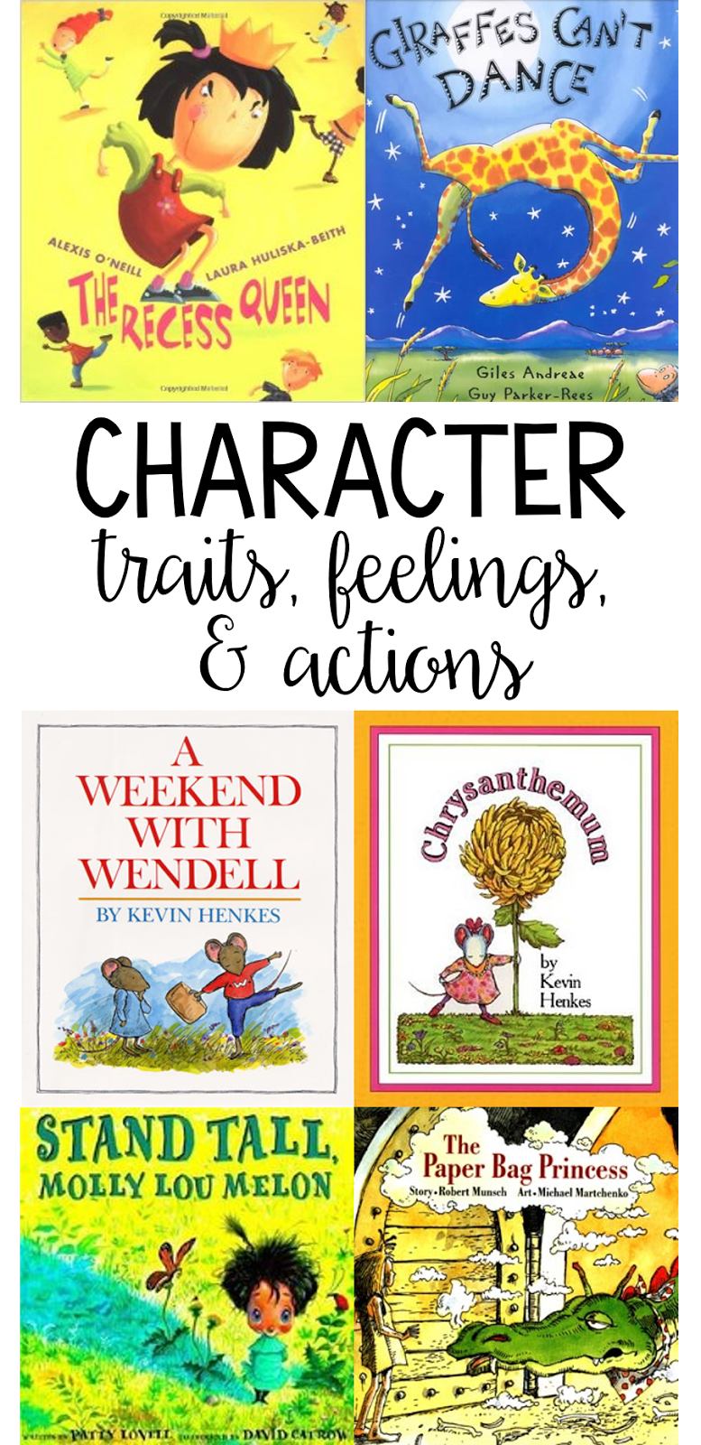 Books to Teach Character Traits, Feelings, and Actions