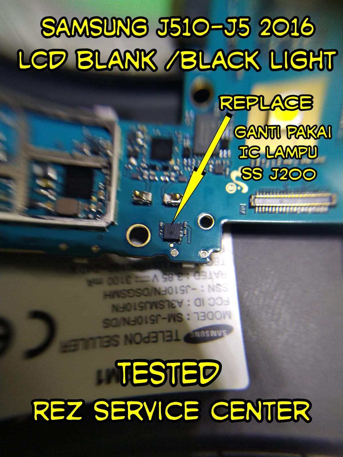 [Cell] Samsung J5 2016 J510fn Lcd Light Ic Solutions
