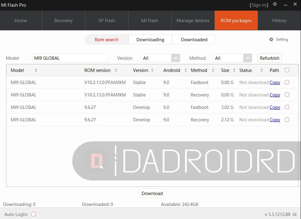 Mi Flash Pro Tool Flasher Xiaomi Redmi Terbaik Tutorial Cara Pakai Dadroidrd
