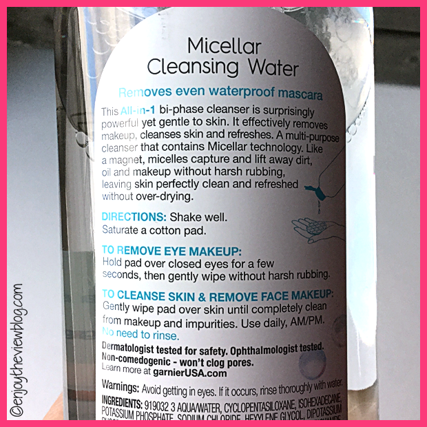 Garnier SkinActive Micellar Cleansing Water You need this makeup