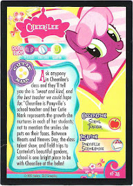 My Little Pony Cheerilee Series 1 Trading Card