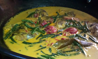 Masakan Padang Gulai Ikan Nila Kacang Panjang