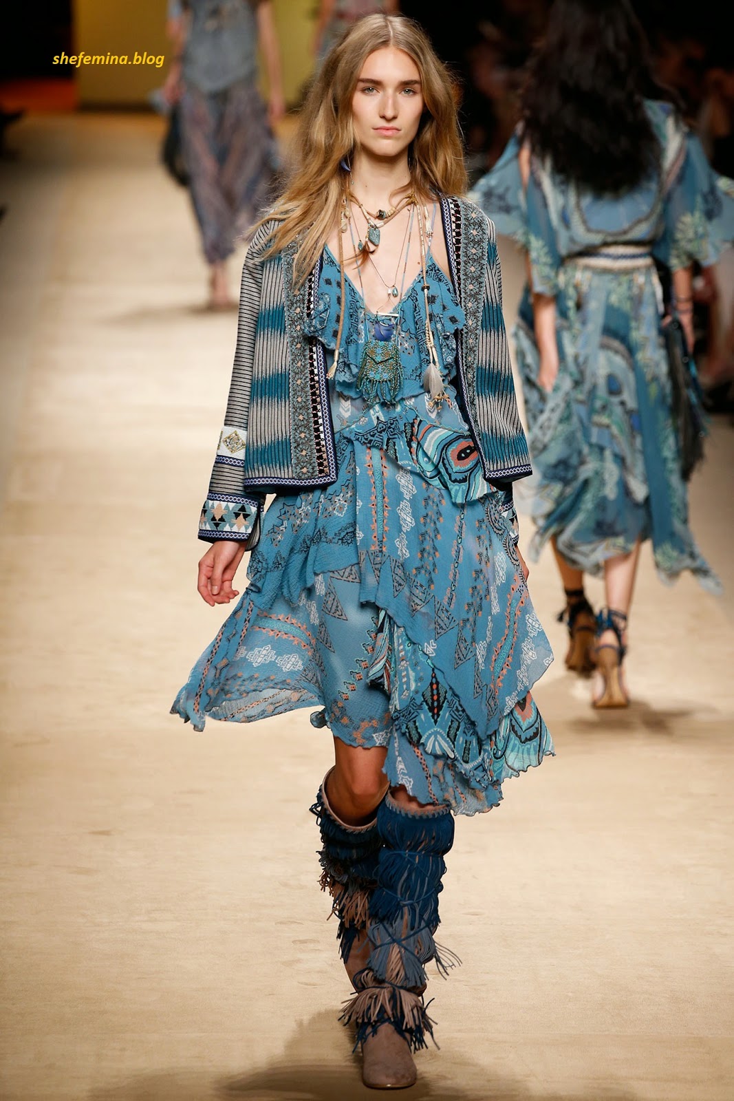 Etro Spring 2015 Ready-to-Wear Dresses Collation at Fashioh Show Runway ...