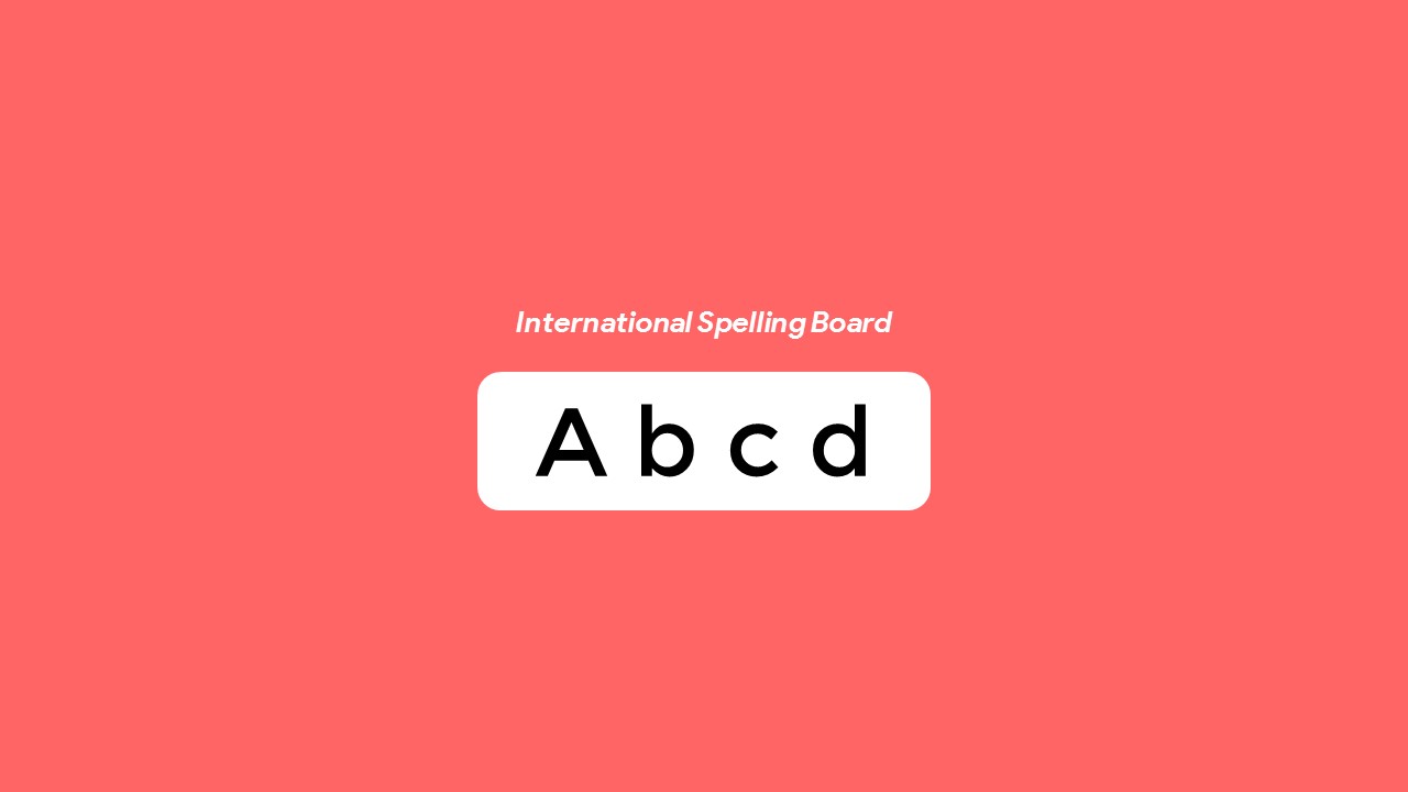 International Spelling Board